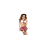 Costume sexy d’écolière 3 pièces 